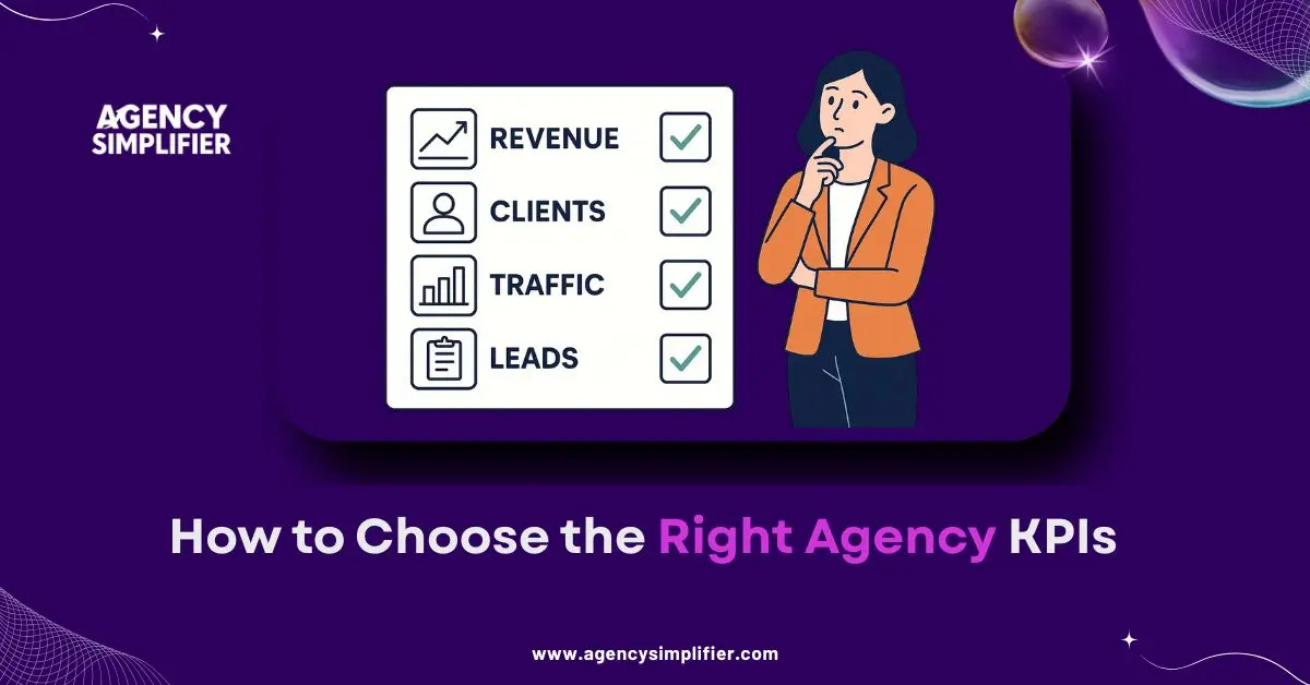 Choosing the right agency KPIs for marketing success—revenue, clients, traffic, and leads as key performance indicators for agency growth