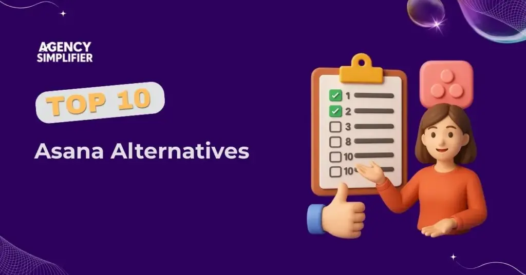Comprehensive overview of top project management software alternatives to Asana for agencies, featuring comparison charts and key benefits